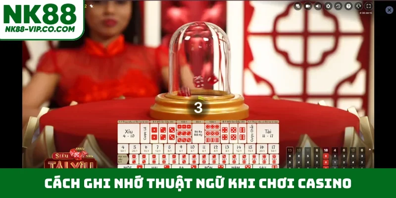 Cách ghi nhớ thuật ngữ khi chơi casino