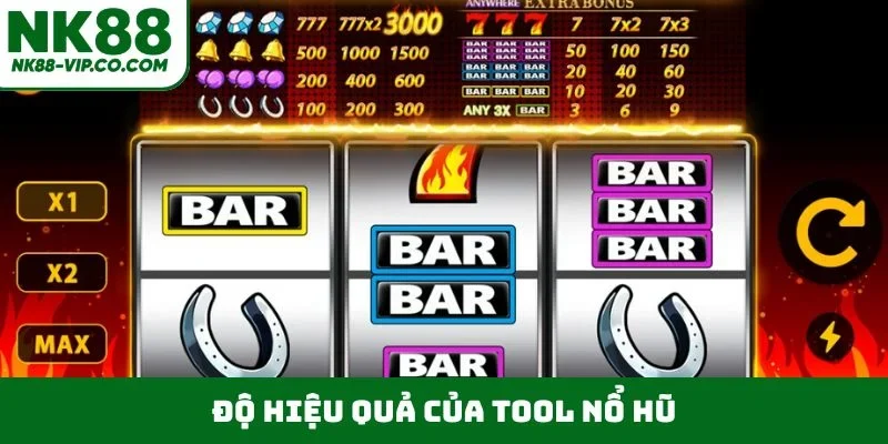 Độ hiệu quả của tool nổ hũ