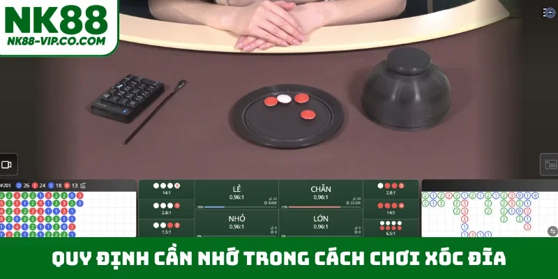 Quy định cần nhớ trong cách chơi xóc đĩa
