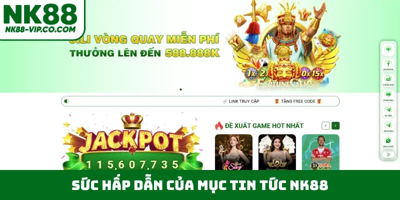 Sức hấp dẫn của mục tin tức NK88