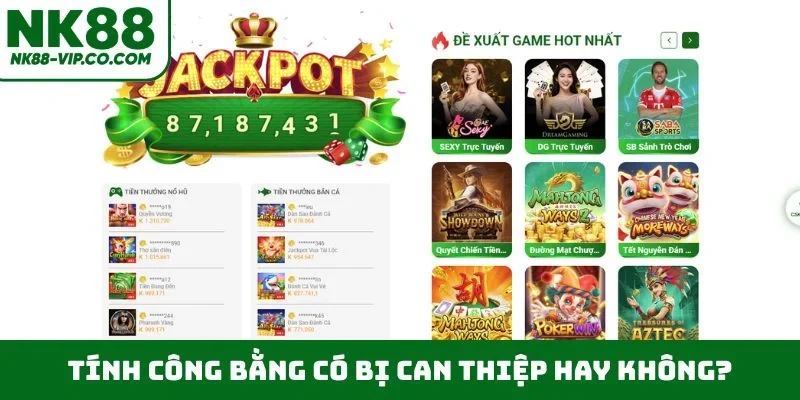 Tính công bằng có bị can thiệp hay không?
